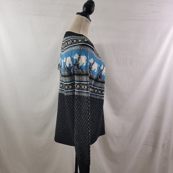 Holiday Time POLAR BEAR Ugly Christmas Holiday Sweater – Size  Small - Picture 10 of 16